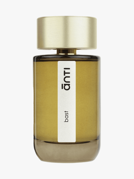 Anti Bast Eau de Parfum in branded component on a light gray background