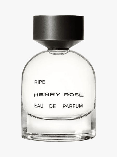 Henry Rose Ripe Eau de Parfum in branded component on a light gray background